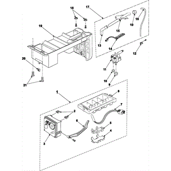 Parts for Samsung RS2577SL: Icemaker Parts - AppliancePartsPros.com