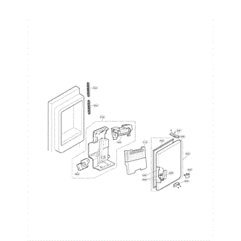 LG LFX25978ST ice maker parts diagram