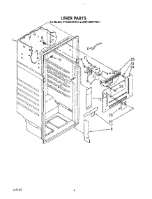 03 - Liner parts for Whirlpool Refrigerator RT16DKYVL11 from AppliancePartsPros.com