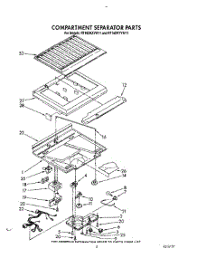 04 - Compartment Separator parts for Whirlpool Refrigerator RT16DKYVL11 from AppliancePartsPros.com
