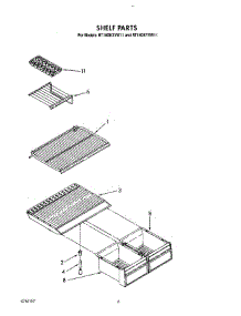 05 - Shelf parts for Whirlpool Refrigerator RT16DKYVL11 from AppliancePartsPros.com