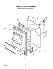 08 - Refrigerator Door, Lit / Optional parts for Whirlpool Refrigerator RT16DKYVL11 from AppliancePartsPros.com