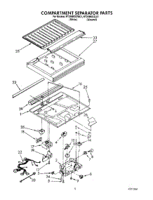 03 - Compartment Separator parts for Whirlpool Refrigerator RT25BKXZL01 from AppliancePartsPros.com