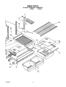 04 - Shelf, Lit / Optional parts for Whirlpool Refrigerator RT25BKXZL01 from AppliancePartsPros.com
