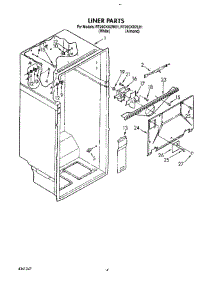 03 - Liner parts for Whirlpool Refrigerator RT20CKXZL01 from AppliancePartsPros.com