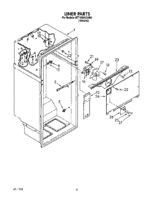 02 - Liner parts for Whirlpool Refrigerator 8ET18DKXAW01 from AppliancePartsPros.com