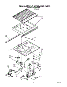 03 - Compartment Separator parts for Whirlpool Refrigerator 8ET18DKXAW01 from AppliancePartsPros.com