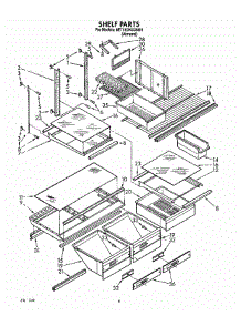 04 - Shelf, Lit / Optional parts for Whirlpool Refrigerator 8ET18DKXAW01 from AppliancePartsPros.com