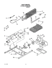 05 - Unit parts for Whirlpool Refrigerator 8ET18DKXAW01 from AppliancePartsPros.com