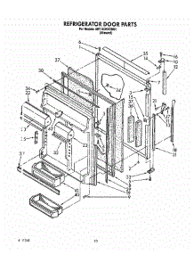 06 - Refrigerator Door parts for Whirlpool Refrigerator 8ET18DKXAW01 from AppliancePartsPros.com