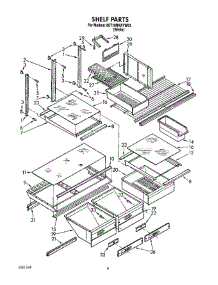04 - Shelf, Lit / Optional parts for Whirlpool Refrigerator 8ET18RKXYN01 from AppliancePartsPros.com