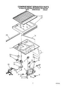 03 - Compartment Separator parts for Whirlpool Refrigerator 8ET18ZKXYG00 from AppliancePartsPros.com