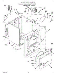 02 - Section parts for Whirlpool MODEL_PBK0190 from AppliancePartsPros.com