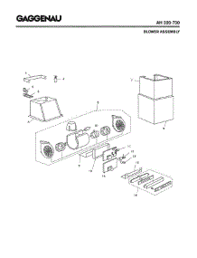 02 - Blower Assembly parts for Gaggenau AH320-730 from AppliancePartsPros.com