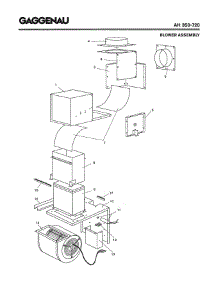 03 - Blower Assembly parts for Gaggenau AH350-720 from AppliancePartsPros.com