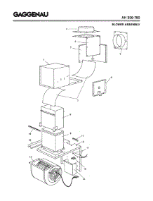 03 - Blower Assembly parts for Gaggenau AH350-790 from AppliancePartsPros.com