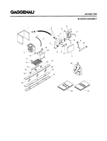 02 - Blower Assembly parts for Gaggenau AH600-790 from AppliancePartsPros.com