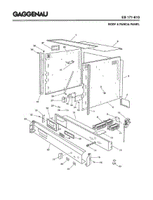 02 - Body & Fascia Panel parts for Gaggenau EB171-610 from AppliancePartsPros.com