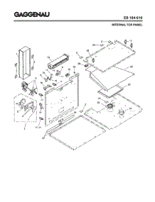 03 - Internal Top Panel parts for Gaggenau EB184-610 from AppliancePartsPros.com