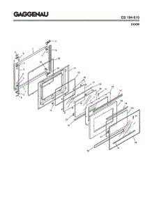 05 - Door parts for Gaggenau EB184-610 from AppliancePartsPros.com