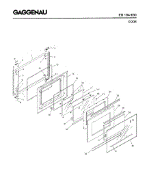 07 - Door parts for Gaggenau EB184-630 from AppliancePartsPros.com