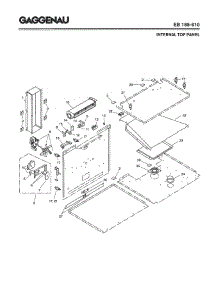 03 - Internal Top Panel parts for Gaggenau EB185-610 from AppliancePartsPros.com