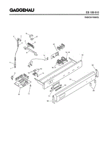 04 - Fascia Panel parts for Gaggenau EB185-610 from AppliancePartsPros.com