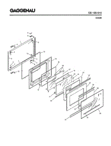 05 - Door parts for Gaggenau EB185-610 from AppliancePartsPros.com