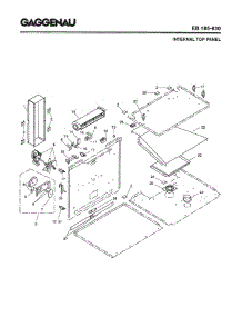03 - Internal Top Panel parts for Gaggenau EB185-630 from AppliancePartsPros.com