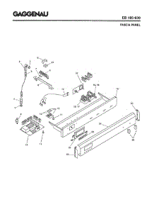 04 - Fascia Panel parts for Gaggenau EB185-630 from AppliancePartsPros.com