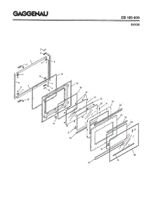 05 - Door parts for Gaggenau EB185-630 from AppliancePartsPros.com