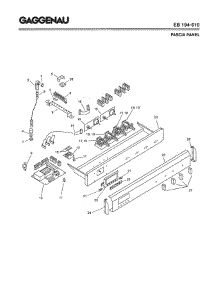 04 - Fascia Panel parts for Gaggenau EB194-610 from AppliancePartsPros.com