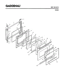 05 - Door parts for Gaggenau EB194-610 from AppliancePartsPros.com