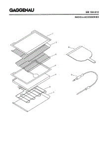 06 - Racks & Accessories parts for Gaggenau EB194-610 from AppliancePartsPros.com