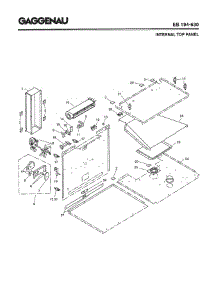 03 - Internal Top Panel parts for Gaggenau EB194-630 from AppliancePartsPros.com