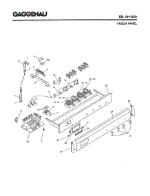 04 - Fascia Panel parts for Gaggenau EB194-630 from AppliancePartsPros.com