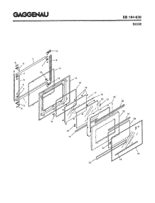 05 - Door parts for Gaggenau EB194-630 from AppliancePartsPros.com