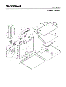 03 - Internal Top Panel parts for Gaggenau EB195-610 from AppliancePartsPros.com