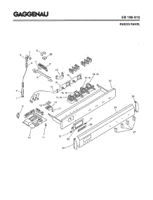 04 - Fascia Panel parts for Gaggenau EB195-610 from AppliancePartsPros.com