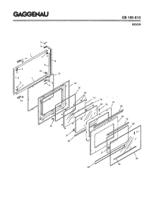 05 - Door parts for Gaggenau EB195-610 from AppliancePartsPros.com