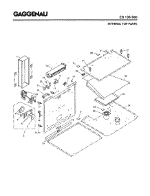 03 - Internal Top Panel parts for Gaggenau EB195-630 from AppliancePartsPros.com