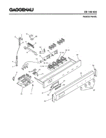 04 - Fascia Panel parts for Gaggenau EB195-630 from AppliancePartsPros.com
