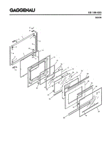 05 - Door parts for Gaggenau EB195-630 from AppliancePartsPros.com