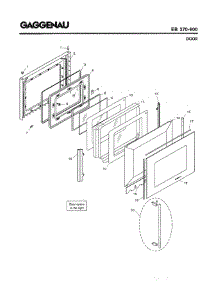 04 - Door parts for Gaggenau EB270-600 from AppliancePartsPros.com