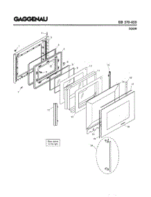 04 - Door parts for Gaggenau EB270-620 from AppliancePartsPros.com