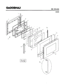 04 - Door parts for Gaggenau EB270-630 from AppliancePartsPros.com