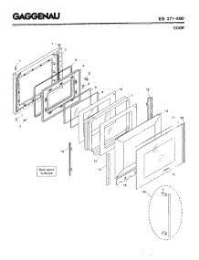 04 - Door parts for Gaggenau EB271-600 from AppliancePartsPros.com