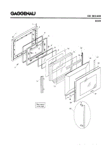 04 - Door parts for Gaggenau EB290-600 from AppliancePartsPros.com