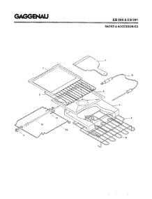 05 - Racks & Accessories parts for Gaggenau EB290-600 from AppliancePartsPros.com