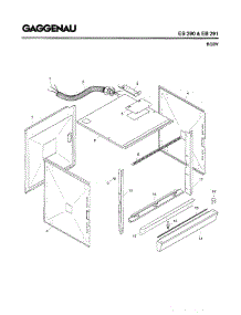 03 - Body parts for Gaggenau EB291-600 from AppliancePartsPros.com